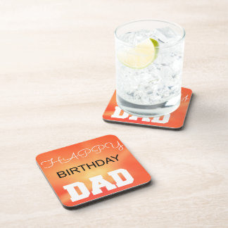 Happy Birthday Dad Coaster