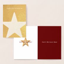 Happy Birthday Dad Foil Card