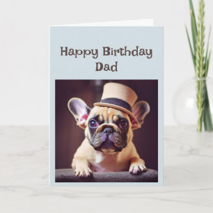 Happy Birthday Dad Funny Dog Party Time! Card