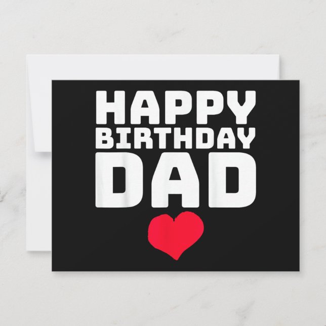 Happy Birthday Dad Holiday Card (Front)