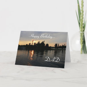Happy Birthday Dad!-Thousand Island Sunset Card