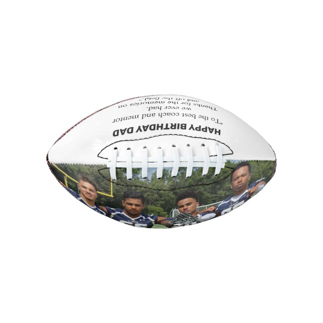 Happy birthday Dad, To the best coach and mentor  American Football (Front)