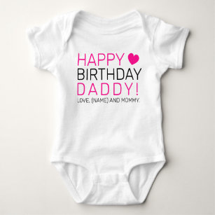 Happy birthday outlet dad baby clothing