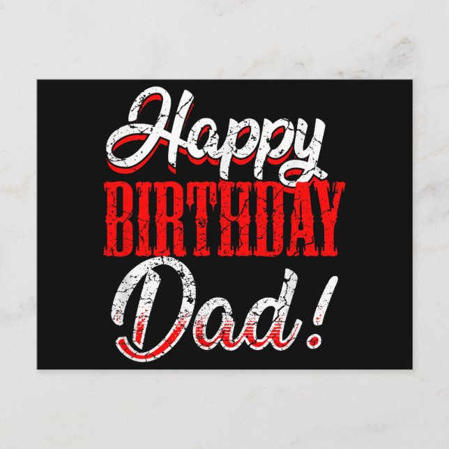 Happy Birthday Daddy Dad Father's Day Enclosure Card (Front)