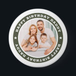 Happy Birthday Daddy Modern Simple Custom Photo<br><div class="desc">This simple and modern design is composed of serif typography and add a custom photo. "Happy Birthday Daddy" circles the photo of your dad,  father,  papa etc. This is a perfect gift for your Dad on his birthday.</div>