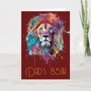 Happy Birthday "Dad's 85th" Greeting Card