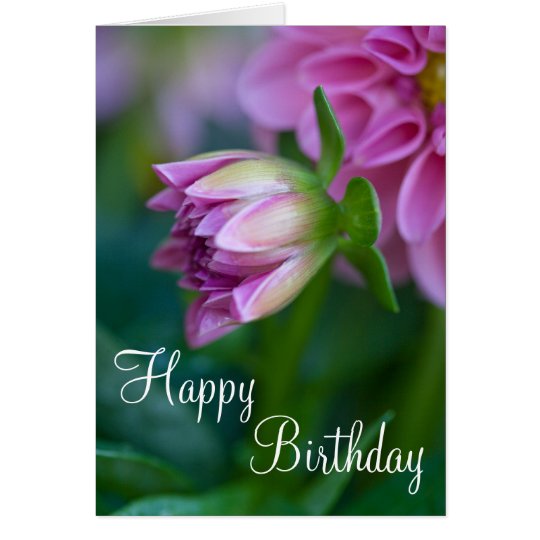 Happy Birthday Dahlia Card