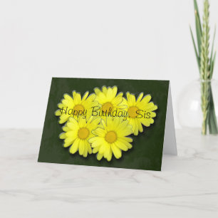 Happy Birthday Daises Card
