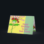 Happy Birthday Daisy Card<br><div class="desc">A happy daisy to wish your best friend forever a happy birthday. Personalise to your liking.</div>