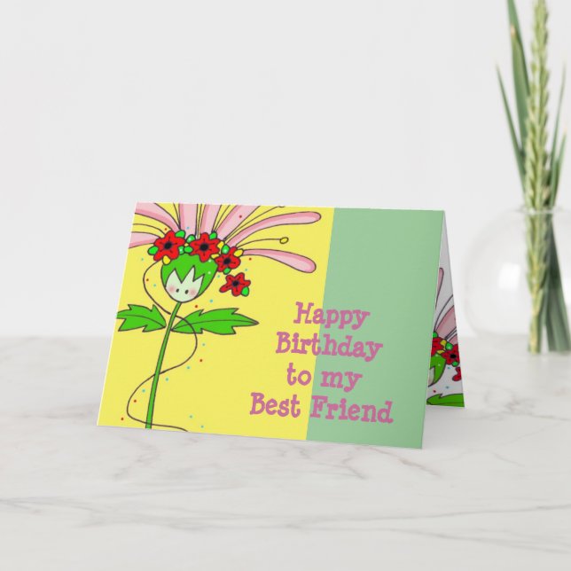 Happy Birthday Daisy Card (Front)
