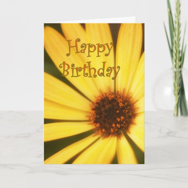 Happy Birthday Daisy Card (Front)