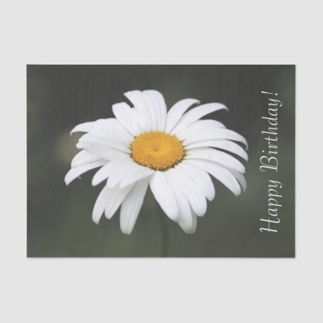 Happy Birthday Daisy Tissue Paper (Front)
