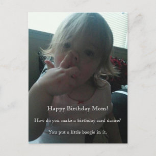 Happy Birthday Dancer Mum Postcard