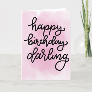 Happy Birthday Darling card