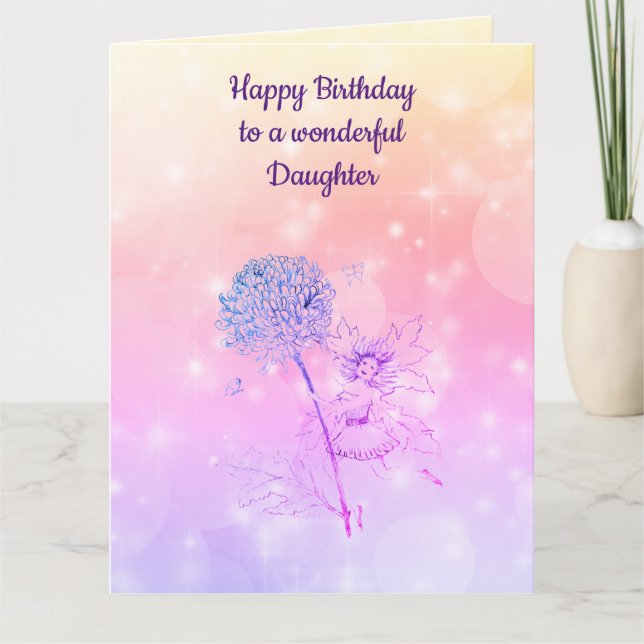 Happy Birthday Daughter Card (Front)