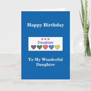 Happy Birthday Daughter - GH Card