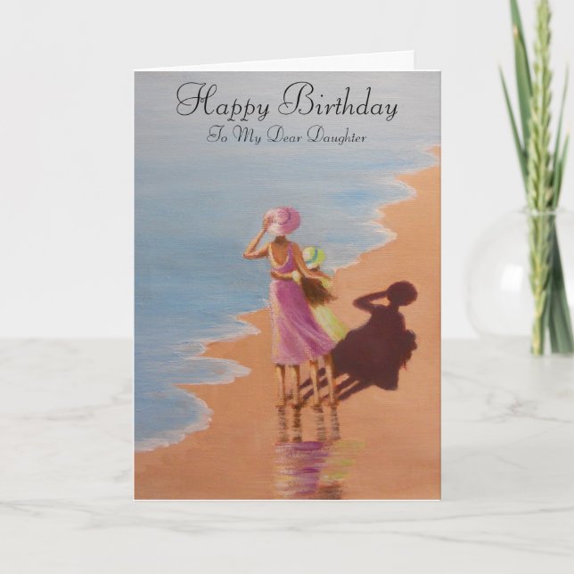 Happy Birthday Daughter, greeting card (Front)