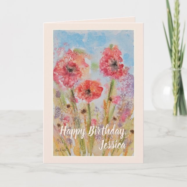 Happy Birthday Daughter Personalised Card (Front)