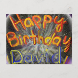 Happy Birthday David 2014 Postcard