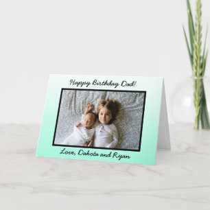 Happy Birthday Day Dad Personalised Photo Card