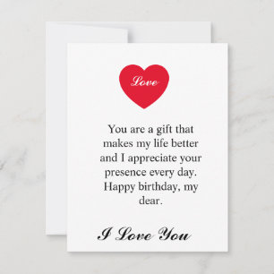 Happy Birthday Dear Flat Holiday Card