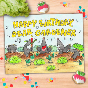 Happy Birthday, Dear Gardener Postcard