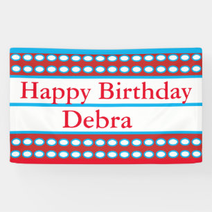 "Happy Birthday Debra Custom Banner