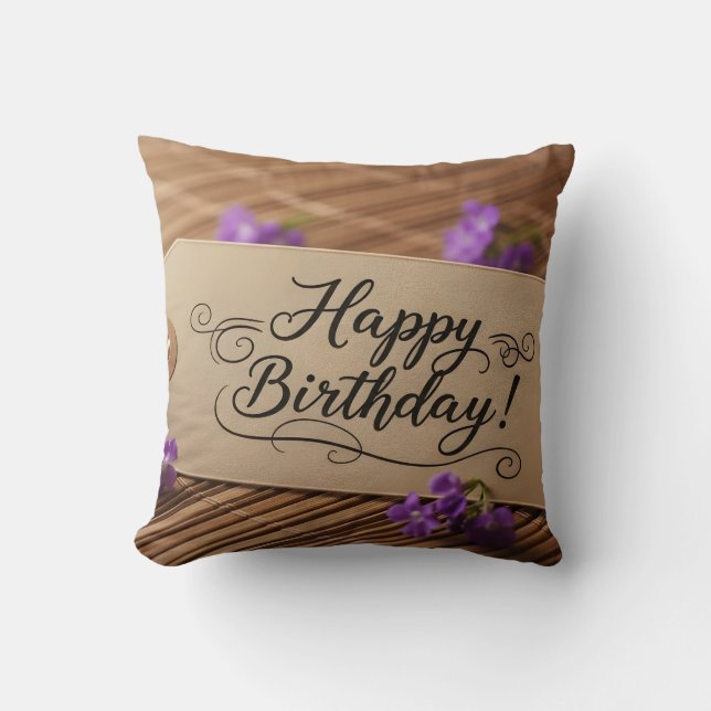 Happy Birthday decoration Cushion (Front)