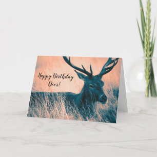Happy birthday deer! card