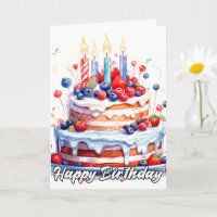 Happy Birthday Delicious Party Cake