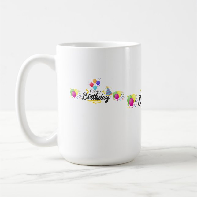 Happy Birthday Design Article-02 Coffee Mug (Left)