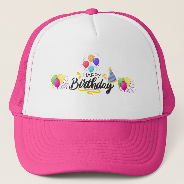 Happy Birthday Design Article-02 Trucker Hat (Front)