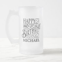 Happy Birthday design, decorative vintage style