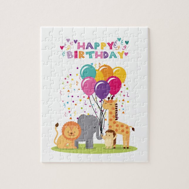 Happy Birthday Design Jigsaw Puzzle (Vertical)