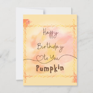 Happy Birthday Design Soft with Customizable Word Postcard