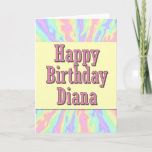 Happy Birthday Diana Card