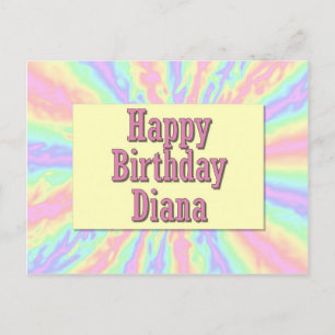 Happy Birthday Diana Postcard