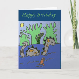 Happy Birthday Dinosaur Card