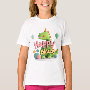 Happy Birthday Dinosaur – Fun Party Shirt for Kids