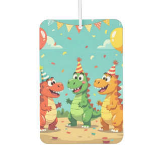 Happy birthday dinosaurs theme car air freshener