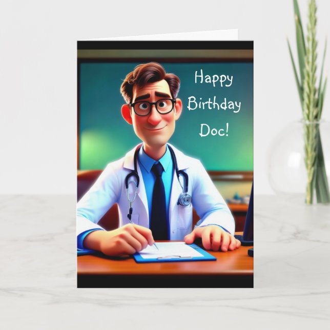 Happy Birthday Doc Card (Front)