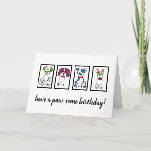 Happy Birthday - Dog Card