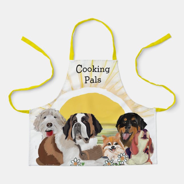 Happy Birthday Dog Pals Apron (Front)