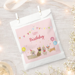 Happy Birthday Dog Party Favour Bags