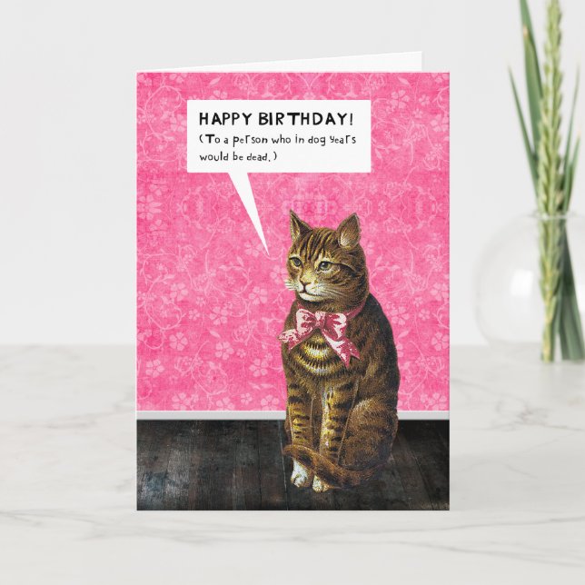 HAPPY BIRTHDAY - Dog Years Dead Card (Front)