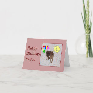 Happy Birthday - Dogs singing Card