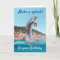 Happy Birthday Dolphin Make a Splah