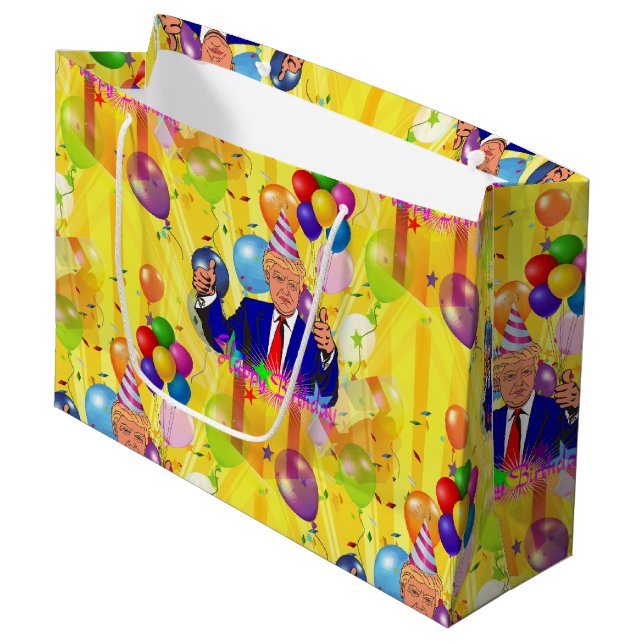 happy birthday donald trump gift bag (Front Angled)