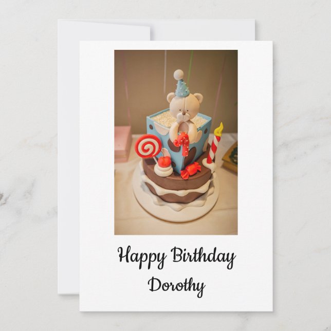 Happy birthday Dorothy Holiday Card (Front)