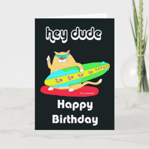 happy birthday dude card